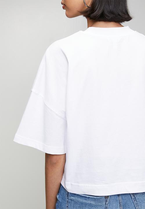 Steve Madden - Ladies penelope boxy t-shirt - white