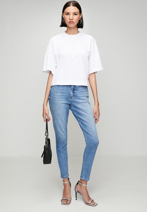 Steve Madden - Ladies penelope boxy t-shirt - white