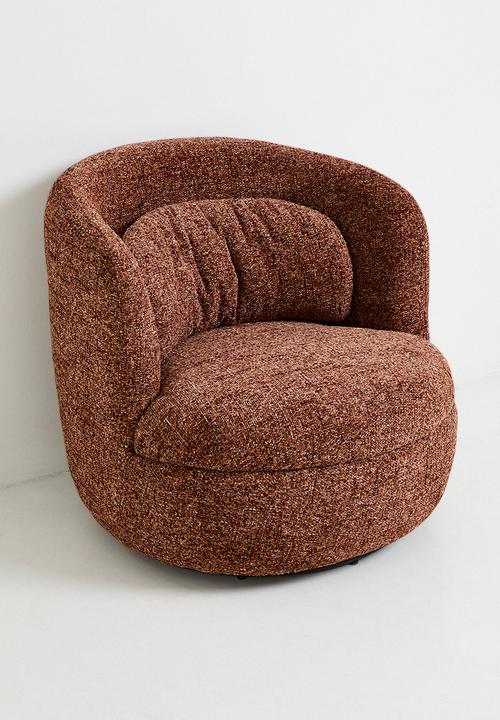 Sixth Floor - Acadia Swivel Occasional Chair - Rust