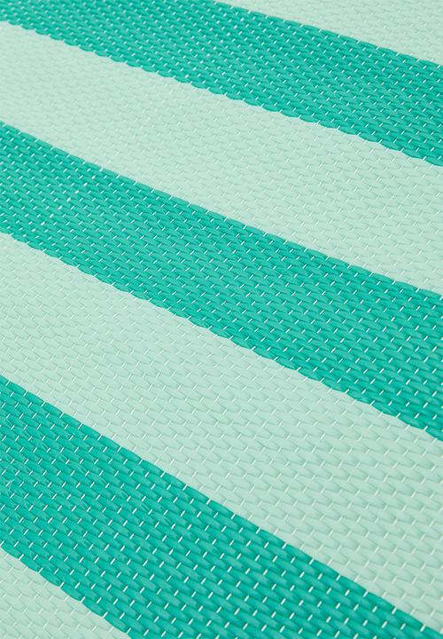 H&S - Stripe folded beachmat - Teal