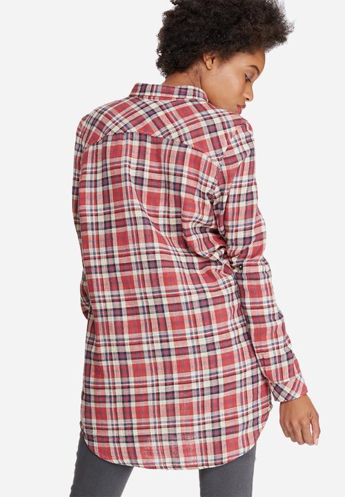 Vero Moda - Como check long shirt