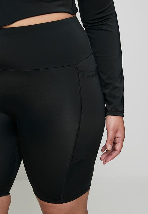 Lizzy - Plus ladies basic bike short - black