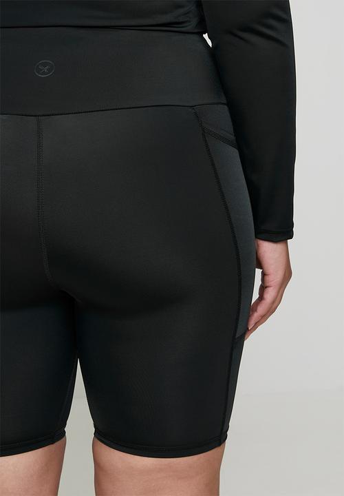 Lizzy - Plus ladies basic bike short - black