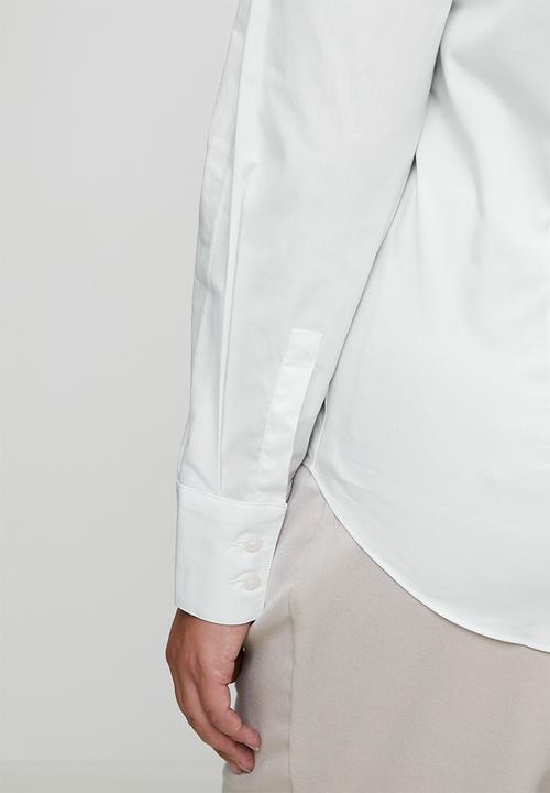 POLO - Wmn jamie long sleeve shirt - white