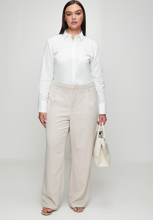 POLO - Wmn jamie long sleeve shirt - white
