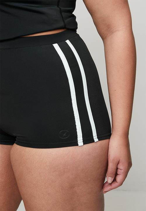 Lizzy - Plus ladies swim shorts - black