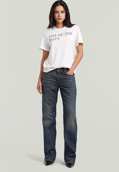 G-STAR - Regular text r T-shirt wmn - milk