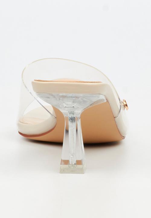 Miss Black - Edith 1 vynil strap heel - natural