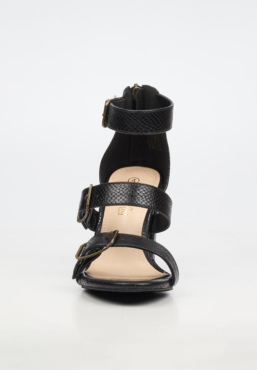 Butterfly Feet - Jaydin 1 strappy ankle strap heel - black