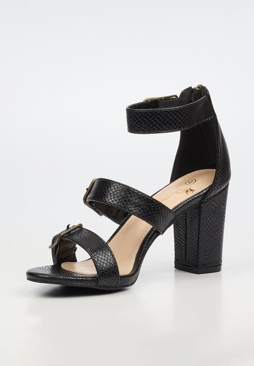 Butterfly Feet - Jaydin 1 strappy ankle strap heel - black