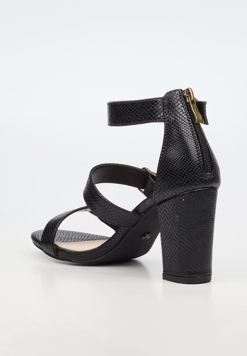 Butterfly Feet - Jaydin 1 strappy ankle strap heel - black