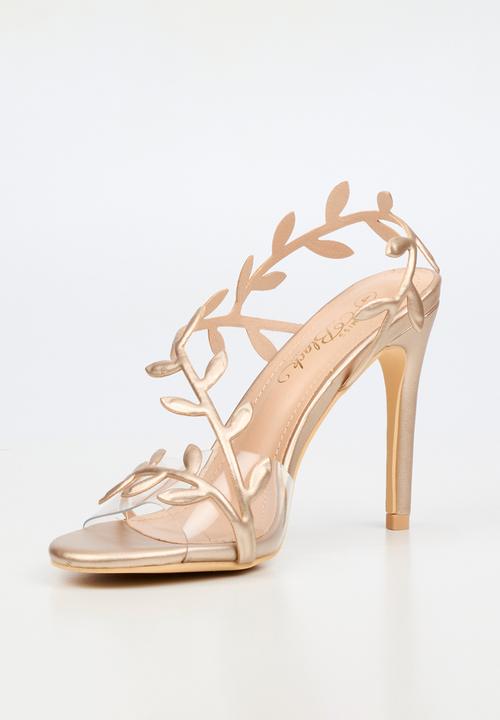 Miss Black - Jazz 47 leaf detail heel - champagne