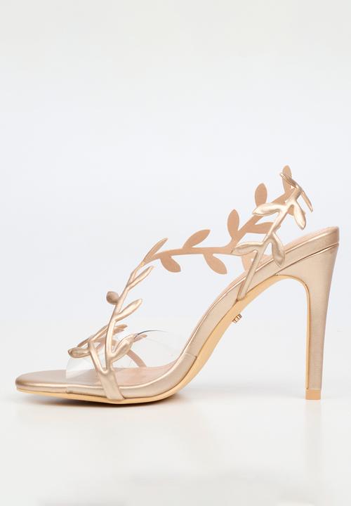 Miss Black - Jazz 47 leaf detail heel - champagne