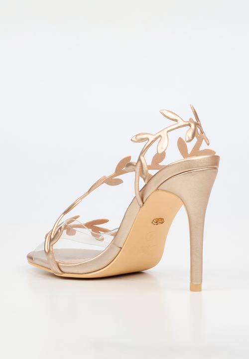 Miss Black - Jazz 47 leaf detail heel - champagne