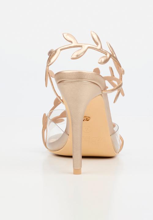 Miss Black - Jazz 47 leaf detail heel - champagne