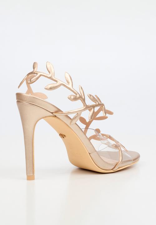 Miss Black - Jazz 47 leaf detail heel - champagne