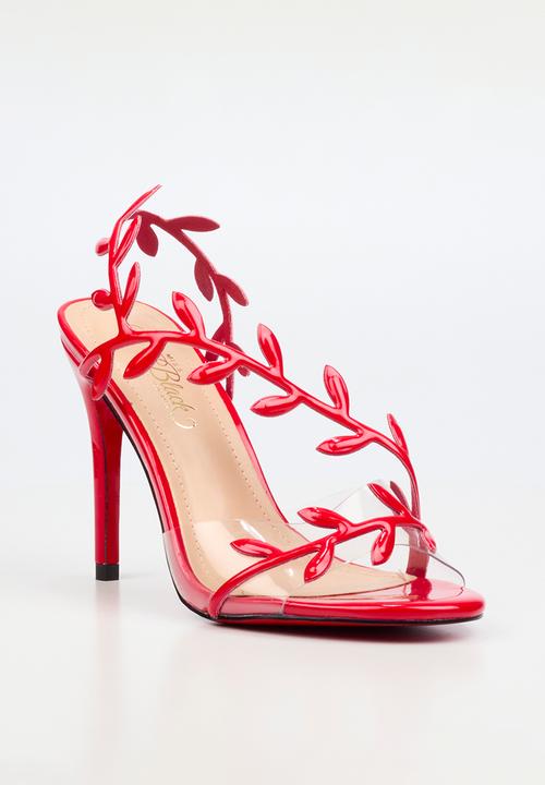 Miss Black - Jazz 47 leaf detail heel - red