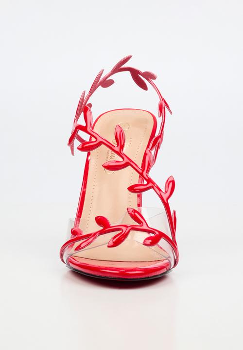 Miss Black - Jazz 47 leaf detail heel - red