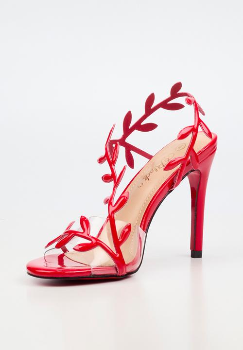 Miss Black - Jazz 47 leaf detail heel - red