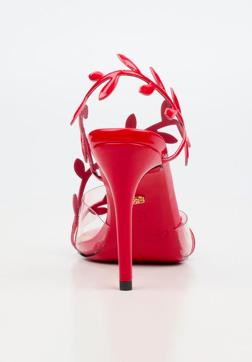 Miss Black - Jazz 47 leaf detail heel - red