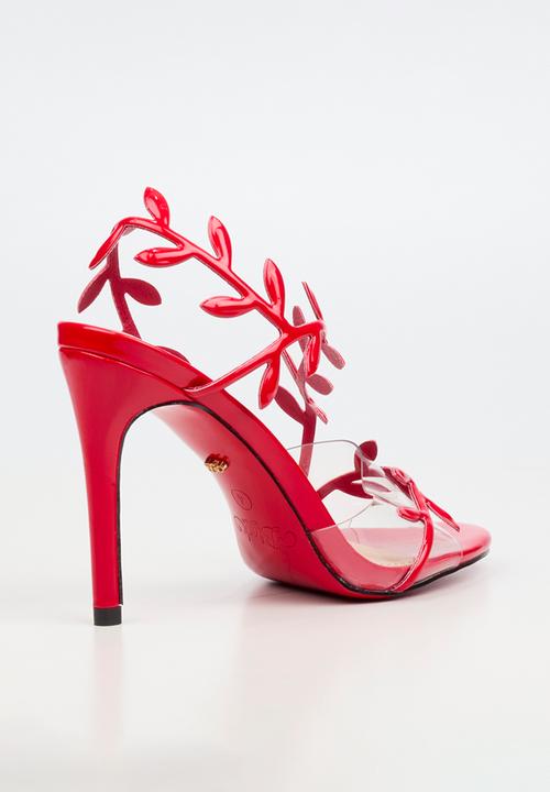 Miss Black - Jazz 47 leaf detail heel - red