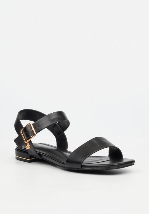 Miss Black - Laura 1 ankle-strap low block heel - black