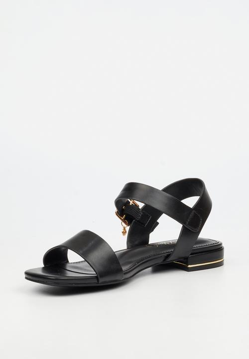 Miss Black - Laura 1 ankle-strap low block heel - black