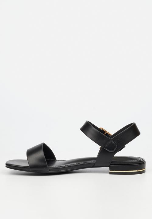 Miss Black - Laura 1 ankle-strap low block heel - black