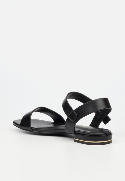 Miss Black - Laura 1 ankle-strap low block heel - black