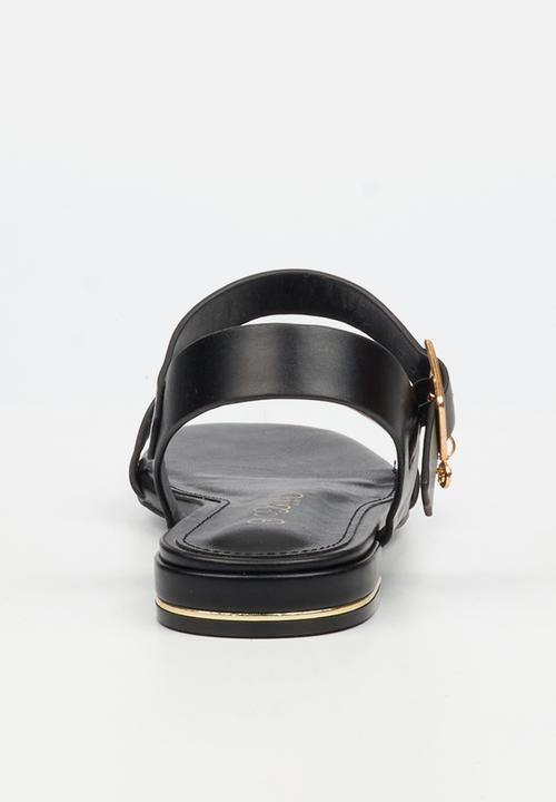 Miss Black - Laura 1 ankle-strap low block heel - black
