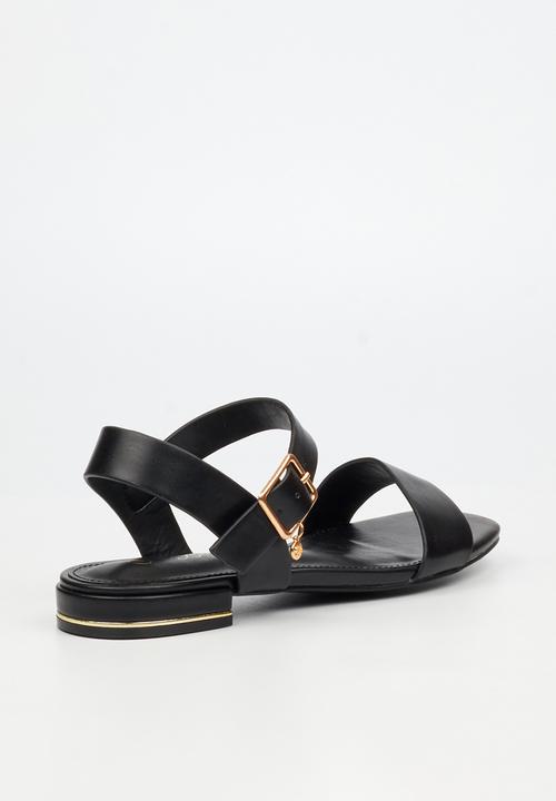 Miss Black - Laura 1 ankle-strap low block heel - black