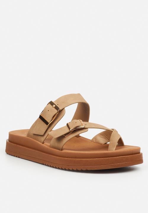 Butterfly Feet - Slope 1 toe post sandal - taupe