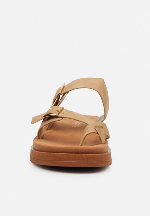 Butterfly Feet - Slope 1 toe post sandal - taupe