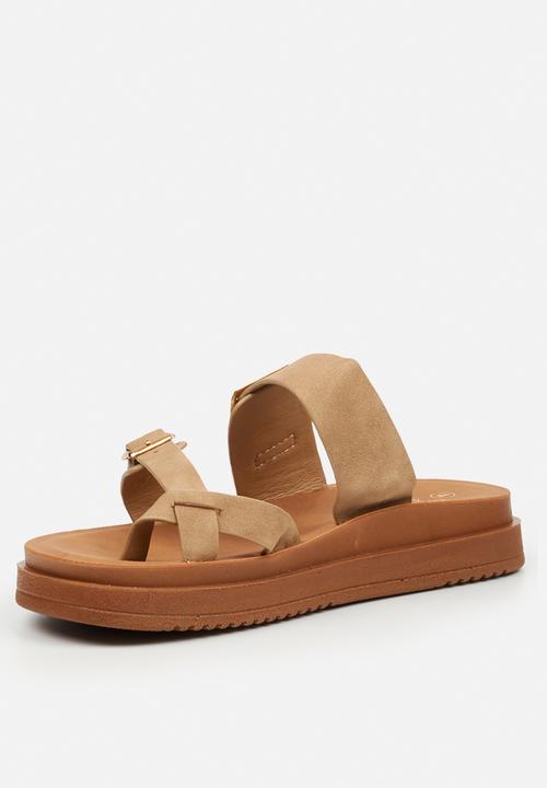 Butterfly Feet - Slope 1 toe post sandal - taupe