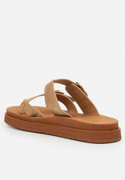 Butterfly Feet - Slope 1 toe post sandal - taupe