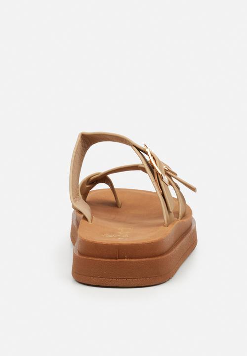 Butterfly Feet - Slope 1 toe post sandal - taupe