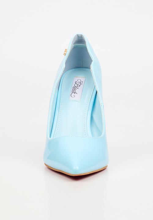 Miss Black - Lola 1 classic scallop heel - blue