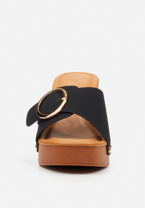 Butterfly Feet - Thalya 3 clog mule heel - black