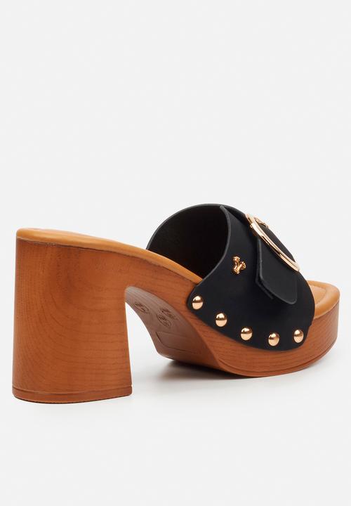 Butterfly Feet - Thalya 3 clog mule heel - black