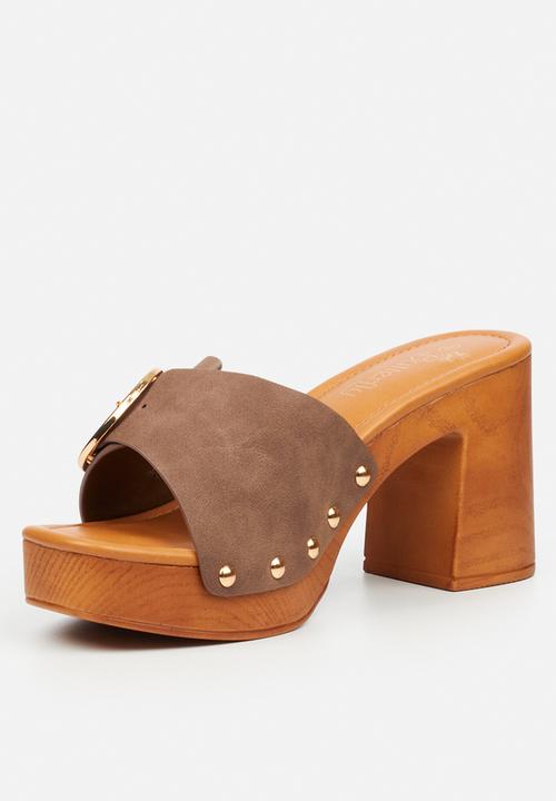 Butterfly Feet - Thalya 3 clog mule heel - chocolate