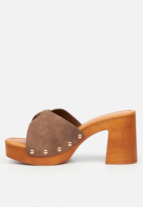 Butterfly Feet - Thalya 3 clog mule heel - chocolate