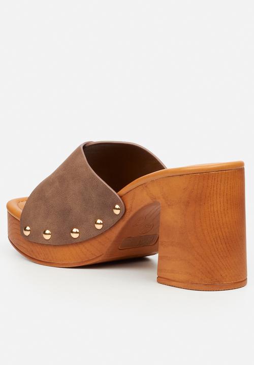 Butterfly Feet - Thalya 3 clog mule heel - chocolate