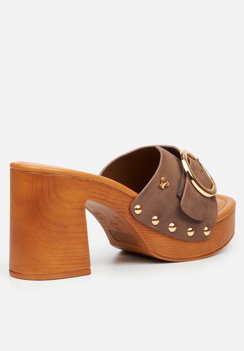 Butterfly Feet - Thalya 3 clog mule heel - chocolate