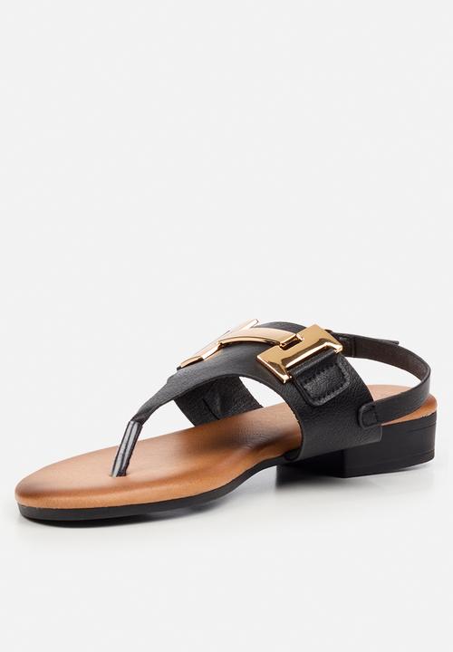 Butterfly Feet - Tisha 1 t-bar sandal - black
