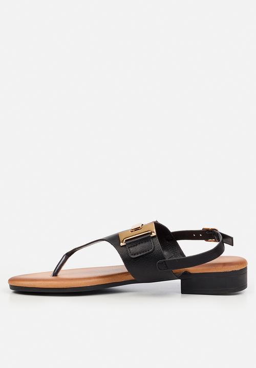 Butterfly Feet - Tisha 1 t-bar sandal - black