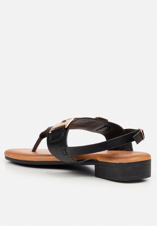 Butterfly Feet - Tisha 1 t-bar sandal - black