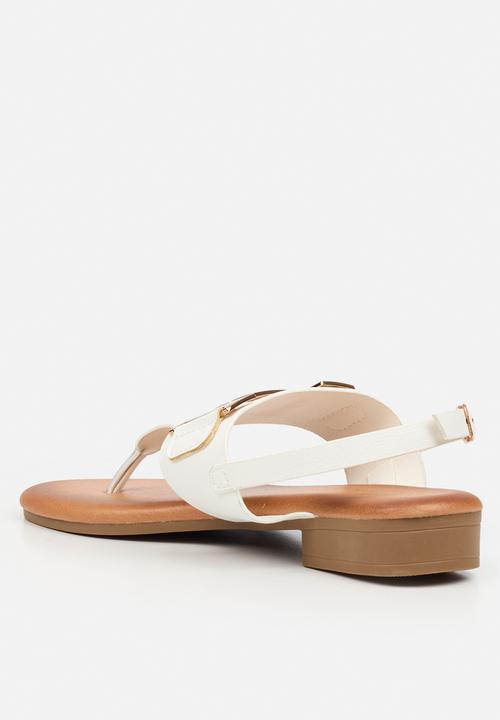 Butterfly Feet - Tisha 1 t-bar sandal - white