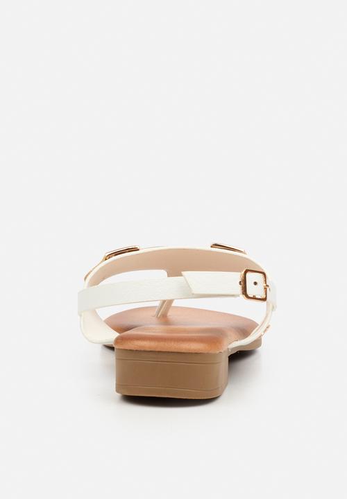 Butterfly Feet - Tisha 1 t-bar sandal - white