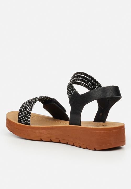 Butterfly Feet - Xara 8 ankle strap sandal - black