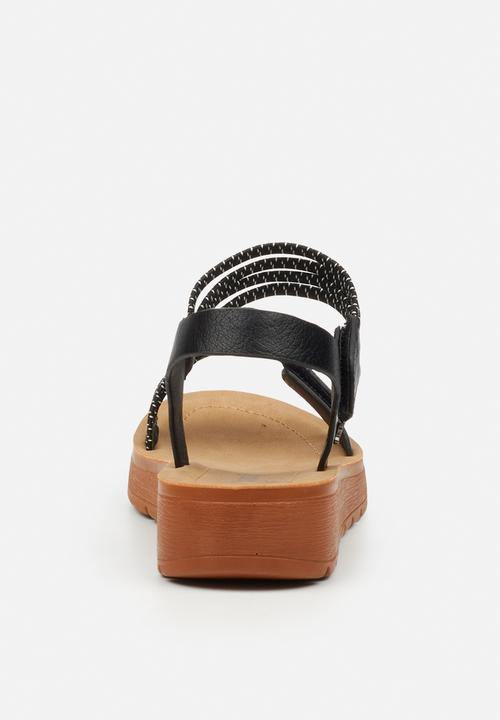 Butterfly Feet - Xara 8 ankle strap sandal - black